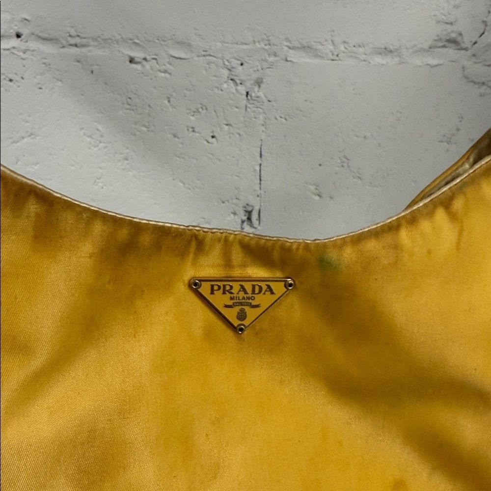 Prada Mustard Yellow Shoulder Bag with Chain Strap - Picture 2 of 5